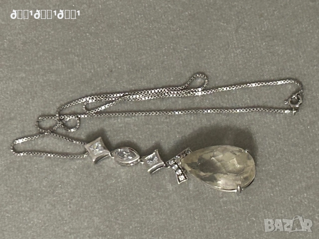 Изключително изискано сребърно колие с Топази , снимка 7 - Колиета, медальони, синджири - 52840742