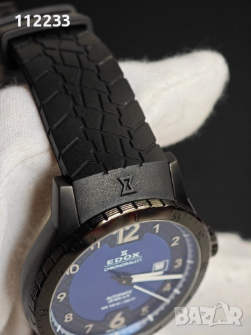 БАРТЕР Edox Chronorally 1 Black Automatic, снимка 4 - Мъжки - 52801814