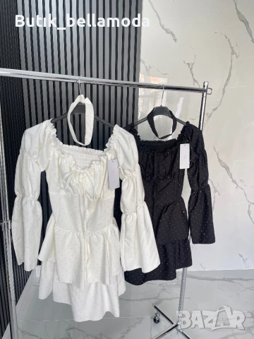 Рокли с чокър опсипани с камъчета 