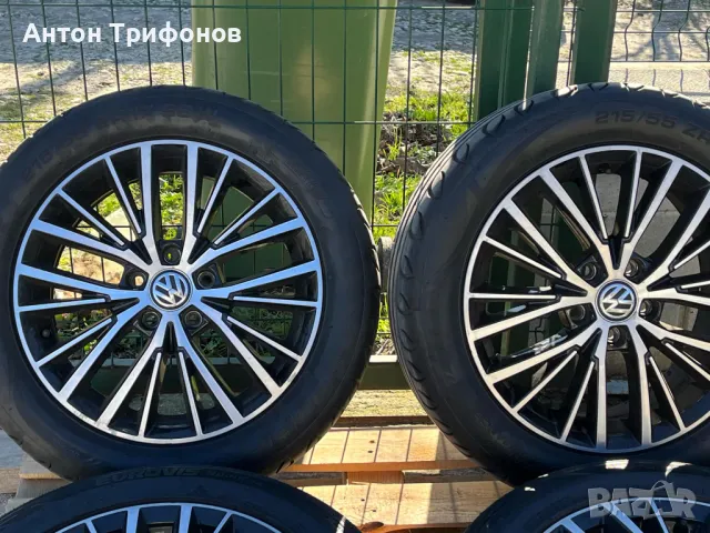 Оригинални джанти 17" за VW с гуми, снимка 2 - Гуми и джанти - 48381225