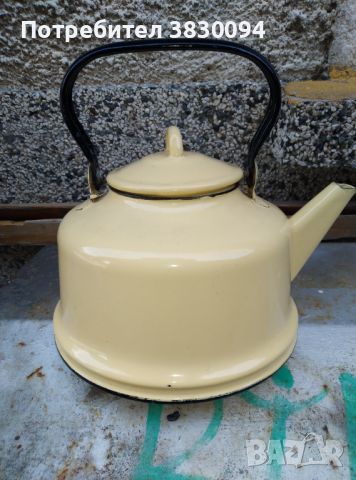Стар емайлиран чайник, снимка 7 - Други ценни предмети - 46431042