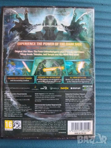 Star wars the force unleashed - оригинална компютърна игра / PC Game, снимка 2 - Игри за PC - 53851664