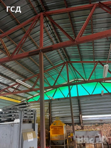 Метална конструкция 384кв. ламарина,склад,ферми,колони,навес , снимка 5 - Други - 53918395