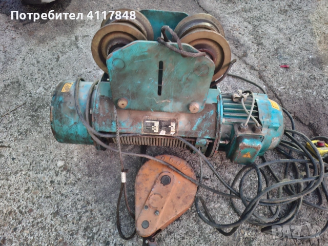 Телфер 2т 12метра като нов цена 800евро , снимка 2 - Индустриална техника - 53726246