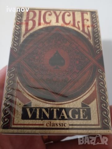 Vintage bicycle карти за игра , снимка 1 - Игри и пъзели - 46187257