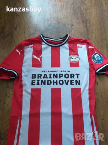 PSV Eindhoven Home Shirt 2020/21 | Official x Puma - мъжка футболна тениска КАТО НОВА С, снимка 5 - Тениски - 46959079