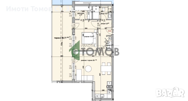 Чудесен тристаен апартамент в кв. Самара 3 с АКТ 14, снимка 2 - Апартаменти - 54036075