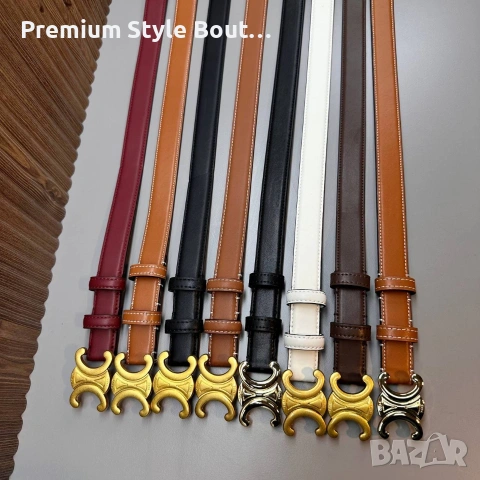 колани celine от естествена кожа в кутия 