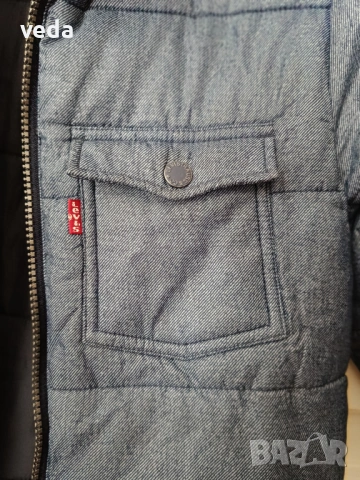 LEVI'S Оригинално 100% детско ватирано яке с две лица размер 12, снимка 2 - Детски якета и елеци - 53270508