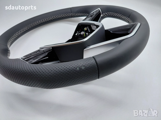 Нов спортен волан S Line за Audi A6 C8 A7 A8 E-tron ​​Q8 E Tron, снимка 7 - Части - 52184090