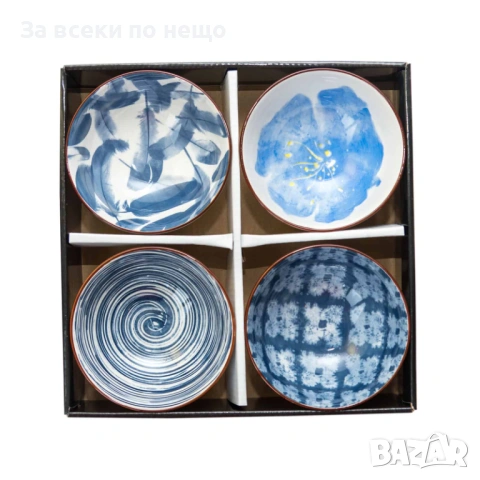 Комплект 4 керамични купички, различни модели Код P2029, снимка 9 - Съдове за готвене - 53937742