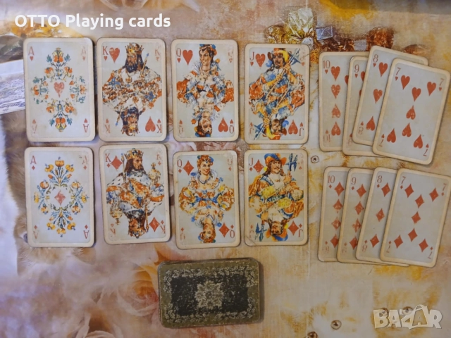  Стари карти за игра ROKOKO 66 , оригинал COEUR DDR