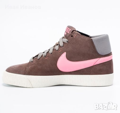 NIKE BLAZER MID LR WMNS DARK MUSHROOM / POLARIZED PINK  номер 41, снимка 3 - Маратонки - 45457022