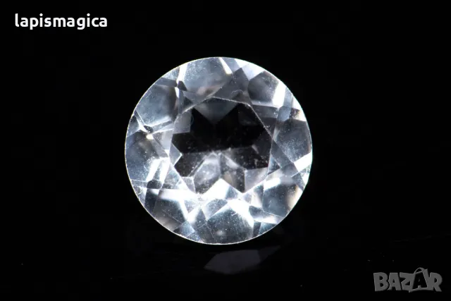 Бял топаз 0.9ct 6mm кръгла шлифовка #3, снимка 1 - Други - 47033165