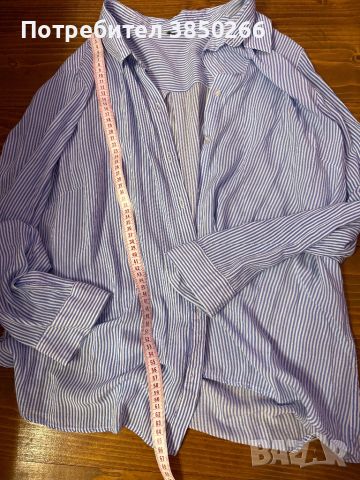 Летен комплект къси панталони H&M и риза райе , снимка 2 - Комплекти - 46165488