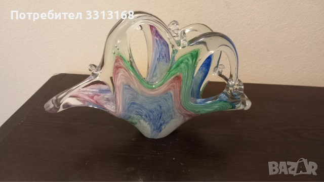 Салфетник Мурано стъкло , снимка 2 - Други - 52242119