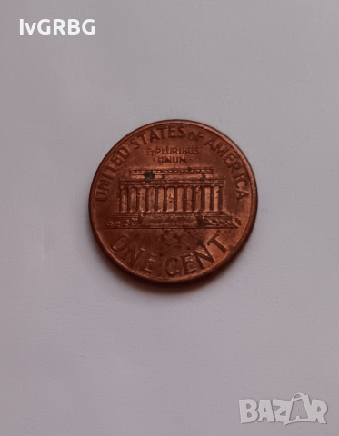 1 цент САЩ 1994 ( 2 ) , 1 цент 1994 Американска монета Линкълн 2, снимка 4 - Нумизматика и бонистика - 44995166