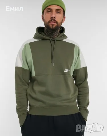 Мъжко худи Nike Colourblock Popover Hoodie, Рязмер М, снимка 1 - Суичъри - 47610455