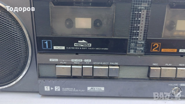Hitachi TRK-W55E Stereo Cassette Recorder донор за части или проект, снимка 6 - Радиокасетофони, транзистори - 54245647