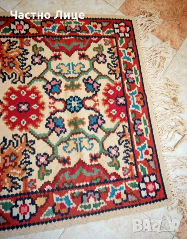 Прекрасен Старинен Оригинален Чипровски Котленски Килим Пътека Неизползван , снимка 4 - Антикварни и старинни предмети - 48933562