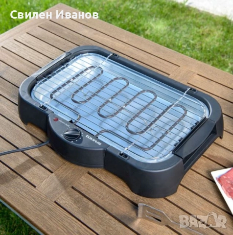 Електрическо барбекю Taurus Maxim’s Plus – 2000W, регулируем термостат, съд за вода, вътрешна и външ