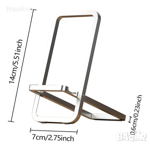 Стойка за Телефон за Бюро от Алуминии, снимка 3 - Селфи стикове, аксесоари - 46081859