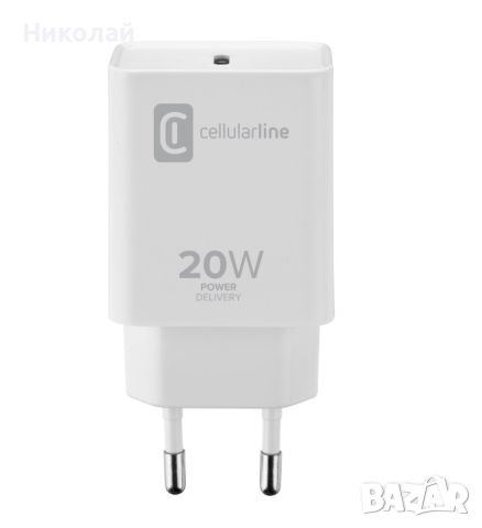 cellularline usb-c charger 20w адаптер за зареждане, снимка 6 - Оригинални зарядни - 45325703