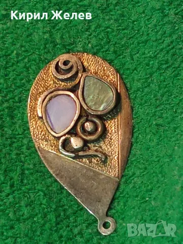 РАЗКОШЕН СРЕБЪРЕН МЕДАЛЬОН с КРАЛСКИ СЕДЕФ СРЕБРО ВИСОКА ПРОБА РЪЧНА РАБОТА ЧАСТ от КОМПЛЕКТ 47516, снимка 17 - Антикварни и старинни предмети - 49656415