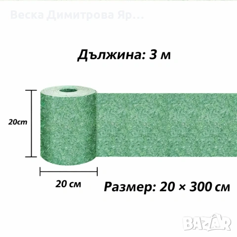 Подложка с тревни семена, биоразградима текстилна подложка, подрязваща се, наторена, снимка 3 - Други стоки за дома - 53697064