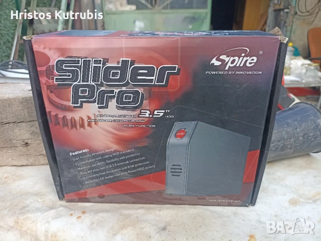 Единственият Slider Pro Tool-Free 3.5 HDD Enclosure на Spire в Базар!, снимка 1