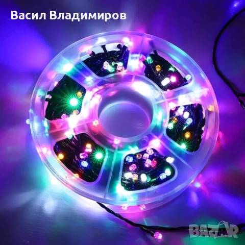 Коледни лампички 50м, снимка 12 - Лед осветление - 52681091