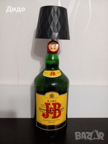 Сензорна LED лампа /черна/ за бутилка с акумулаторна батерия, снимка 2 - Лед осветление - 53777746