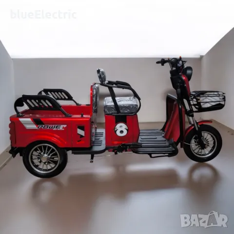 Електрическа Триколка blueElectric CARGO LUX 2000W | 48V | 24AH | RED, снимка 2 - Мотоциклети и мототехника - 49745600
