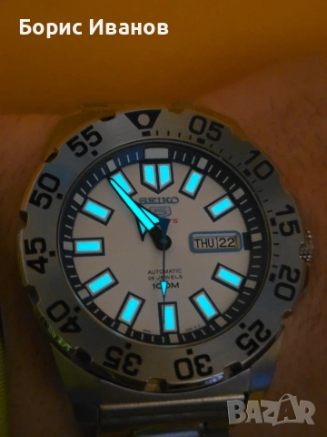Seiko 5 SRP481K1 Mini Monster, снимка 2 - Мъжки - 53191965