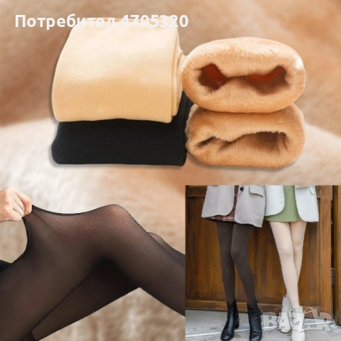 Термо чорапогащи с поларена подплата – Топлина и комфорт при -10°C, снимка 7 - Други - 53064164