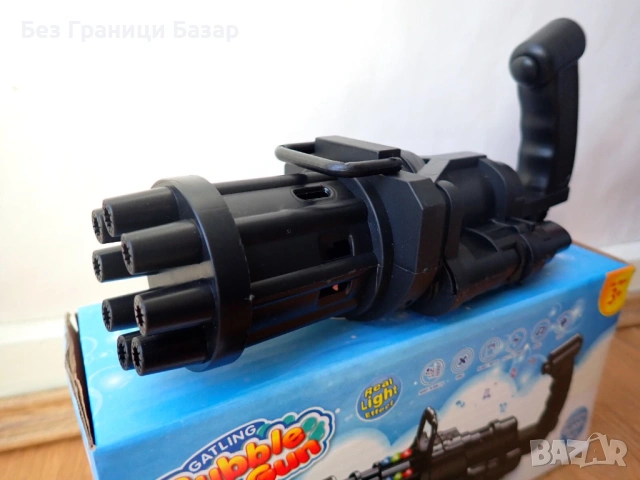 Нов Автоматичен пистолет за балончета Машина за сапунени мехурчета деца играчка, снимка 3 - Други - 53734134