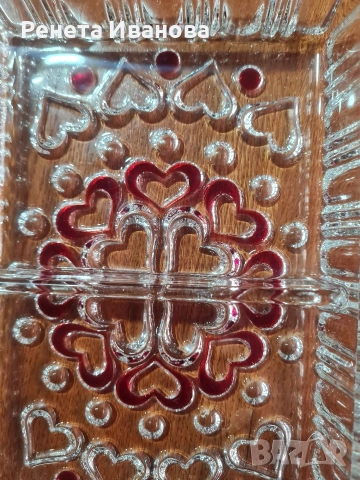 Прекрасни , стари секторни плата от кристално стъкло , снимка 3 - Други - 53895157