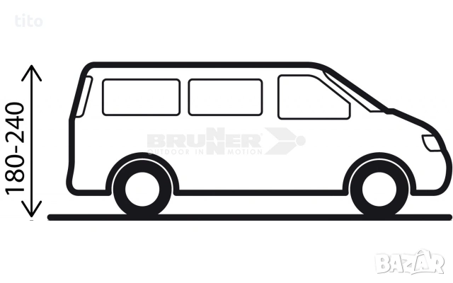 Чисто Нова Brunner Beyond Форцелт/ Шатра, снимка 5 - Палатки - 53532227