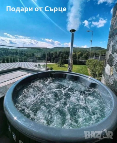 Уелнес хидро масажно джакузи с вградена печка на дърва, снимка 9 - Други - 52003941