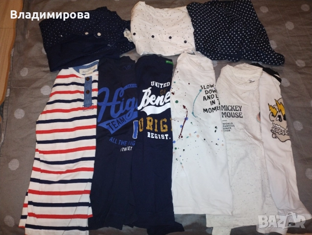 Лот детски блузи и ризи за момче 8г.
