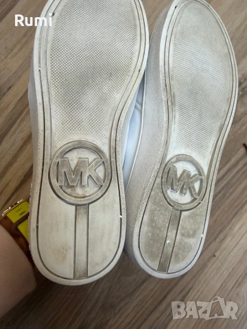 Оригинални кожени бели кецове  МК ! 36 н, снимка 8 - Кецове - 50925203