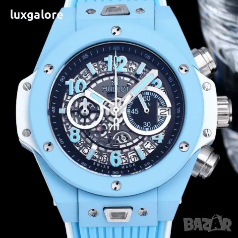 Мъжки часовник Hublot Big Bang Unico Sky Blue с кварцов механизъм, снимка 2 - Мъжки - 46902886