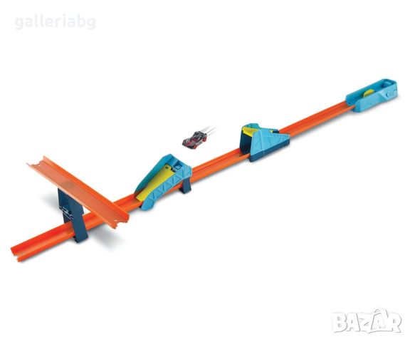 Hot Wheels Track Builder - Комплект елементи за скок, снимка 4 - Коли, камиони, мотори, писти - 45149803
