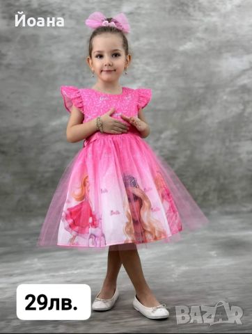 ЛИКВИДАЦИЯ! Официални роклички с Барби или Елза, снимка 1 - Детски рокли и поли - 43992178