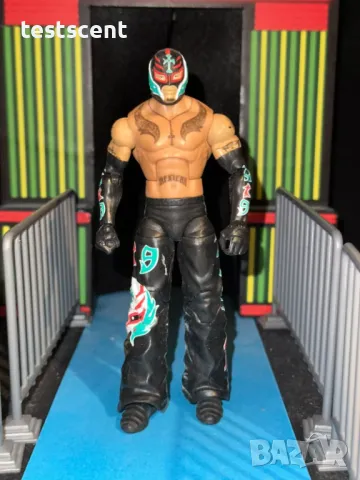 Екшън фигура WWE Rey Mysterio Mattel Elite Black/Green играчка Рей Мистерио, снимка 5 - Колекции - 48448010