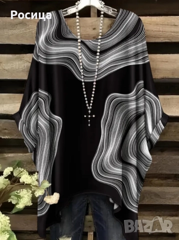 Дамски блузон туника размер 1ХЛ, снимка 2 - Туники - 51812063