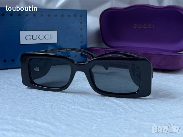 Gucci 2024 дамски слънчеви очила правоъгълни GG1325, снимка 9 - Слънчеви и диоптрични очила - 45439785