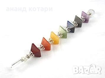 Рейки пръчици с естествени камъни-розов кварц, 7 чакри и др., снимка 2 - Други - 38165398