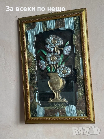 3D картина ваза с цветя, снимка 3 - Декорация за дома - 53535361