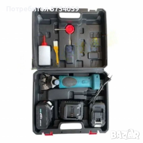 Акумулаторна машинка за подстригване на животни KraftRoyal 36V, 8.0Ah, с 2 батерии, снимка 2 - Други инструменти - 52363629